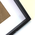 Wholesale custom high quality 11*14 wood black matted to fit 5*7 inch picture thicken frame picture frame